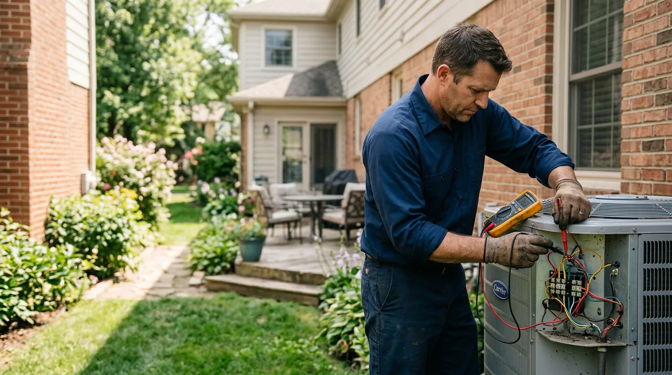 HVAC technician working near Callao, VA